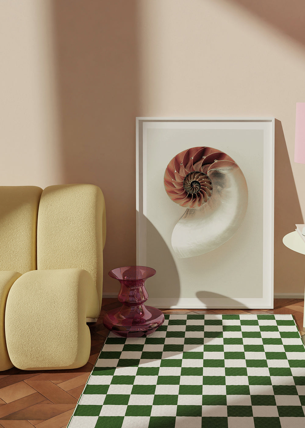 Fotografi af nautilus-spiral