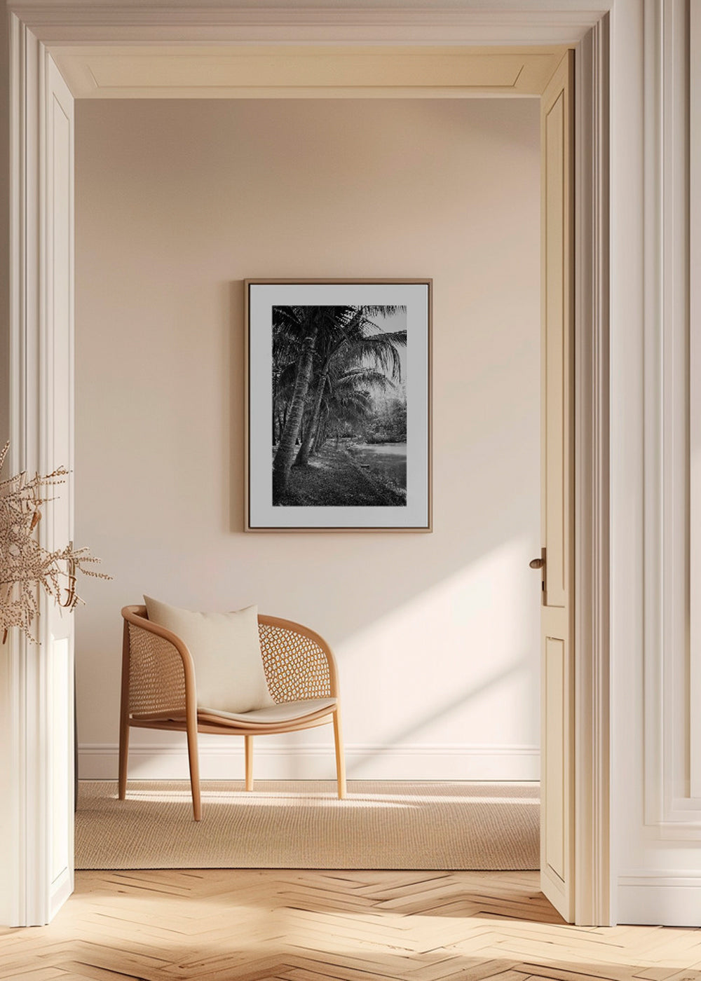 Vertikalt palmelandskab fotografi