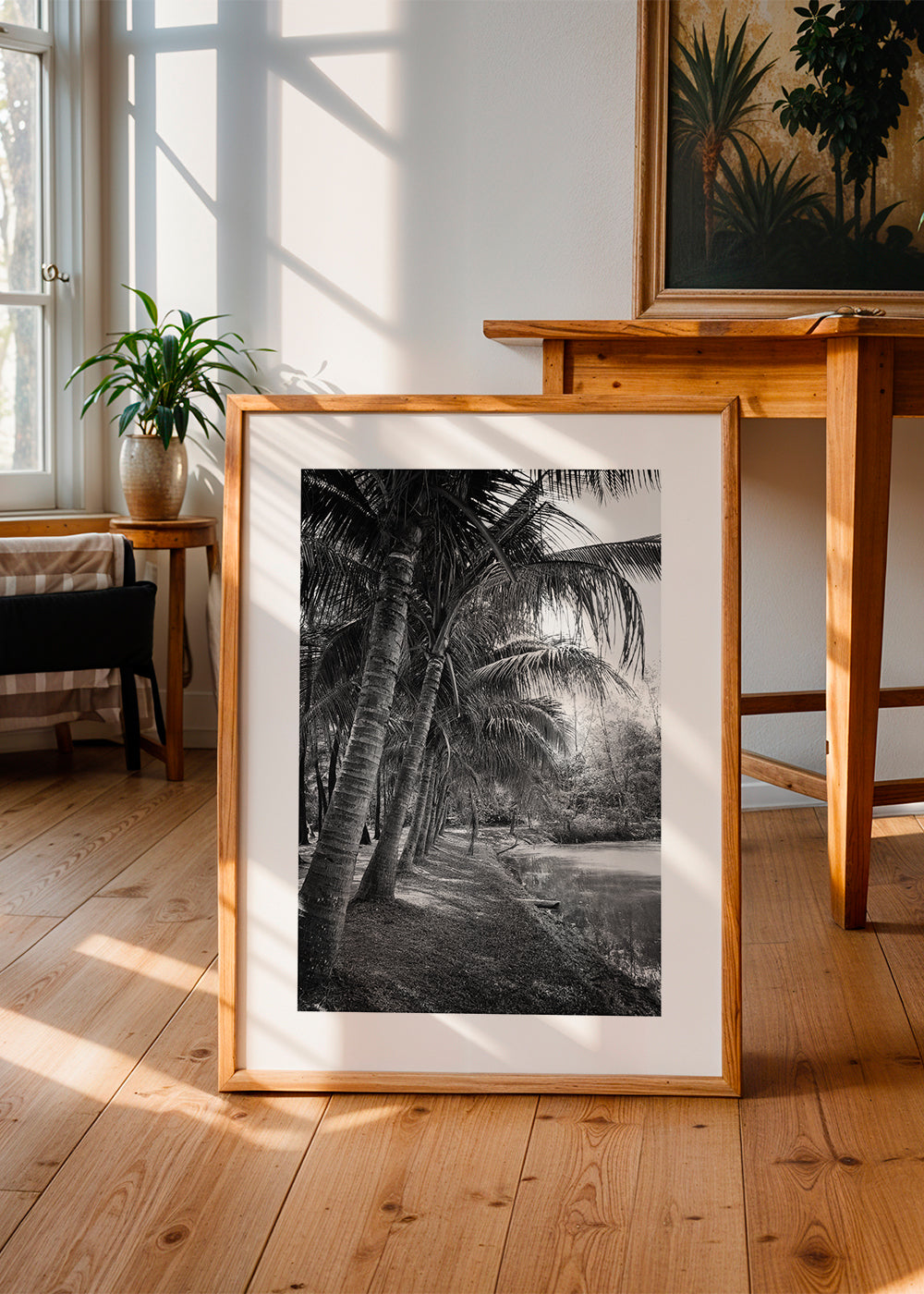 Vertikalt palmelandskab fotografi