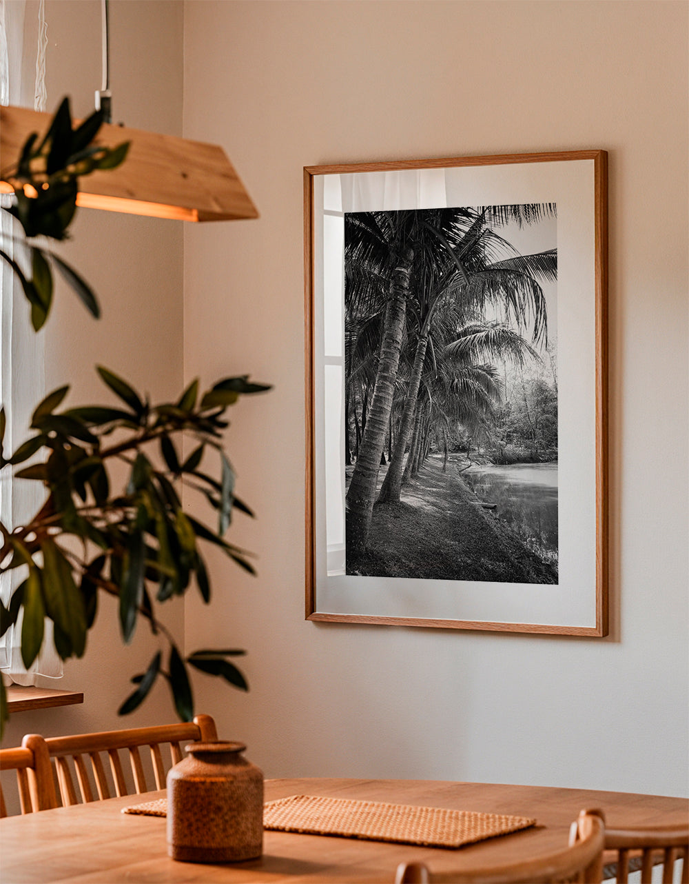Vertikalt palmelandskab fotografi