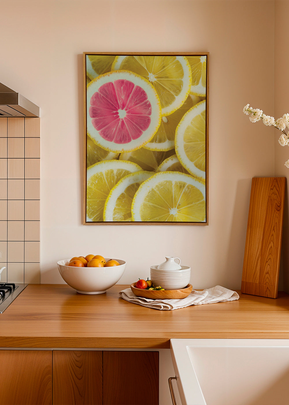 Køkkenkunst rosa citron skiver