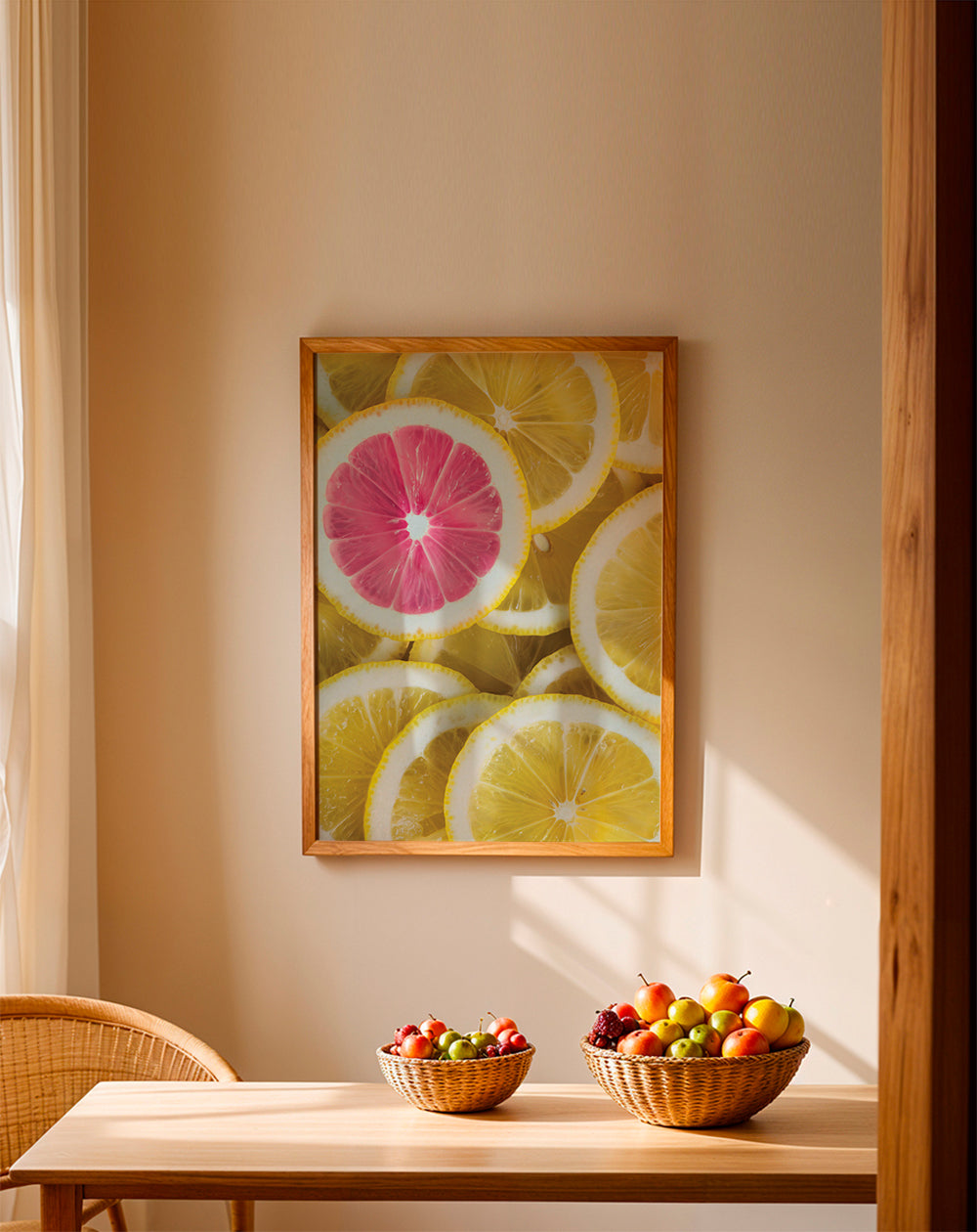 Køkkenkunst rosa citron skiver