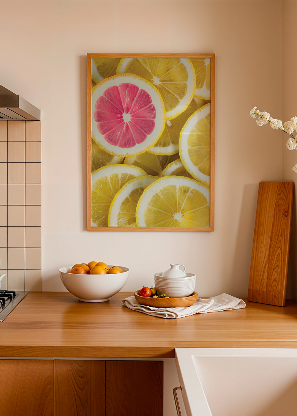 Køkkenkunst rosa citron skiver