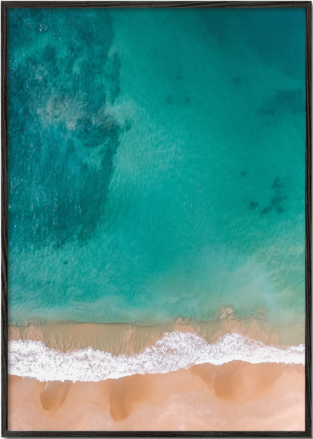 Landskabskunst: luftfoto af strand