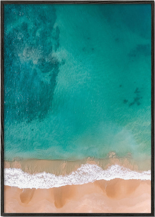 Landskabskunst: luftfoto af strand