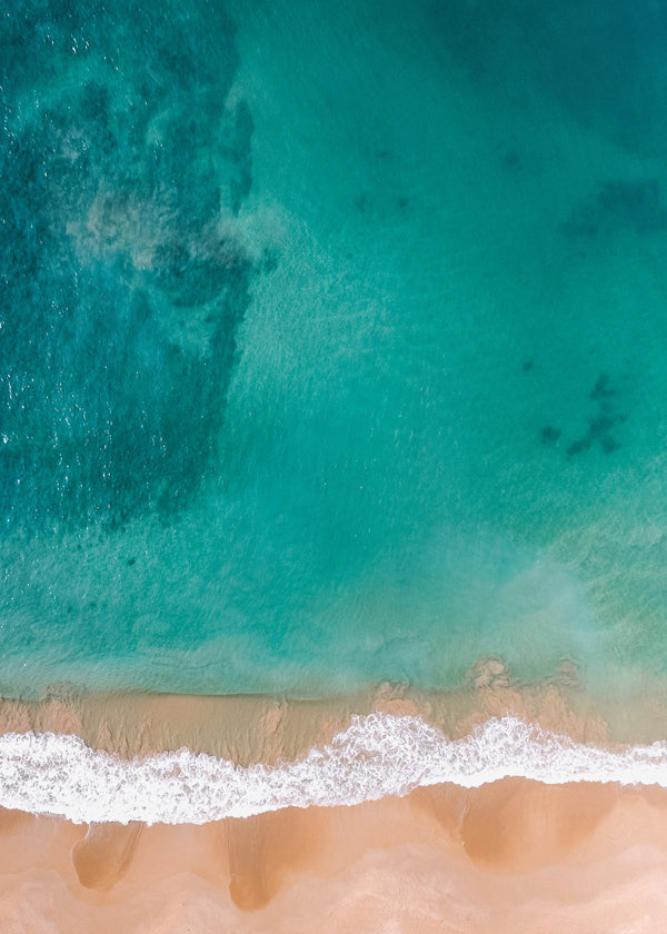 Landskabskunst: luftfoto af strand