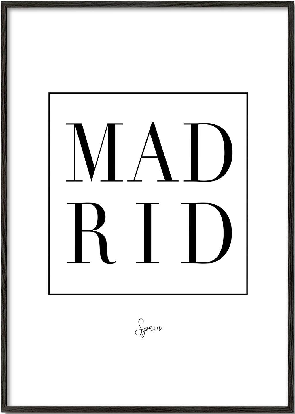 Køkkenkunst Madrid serif typografi
