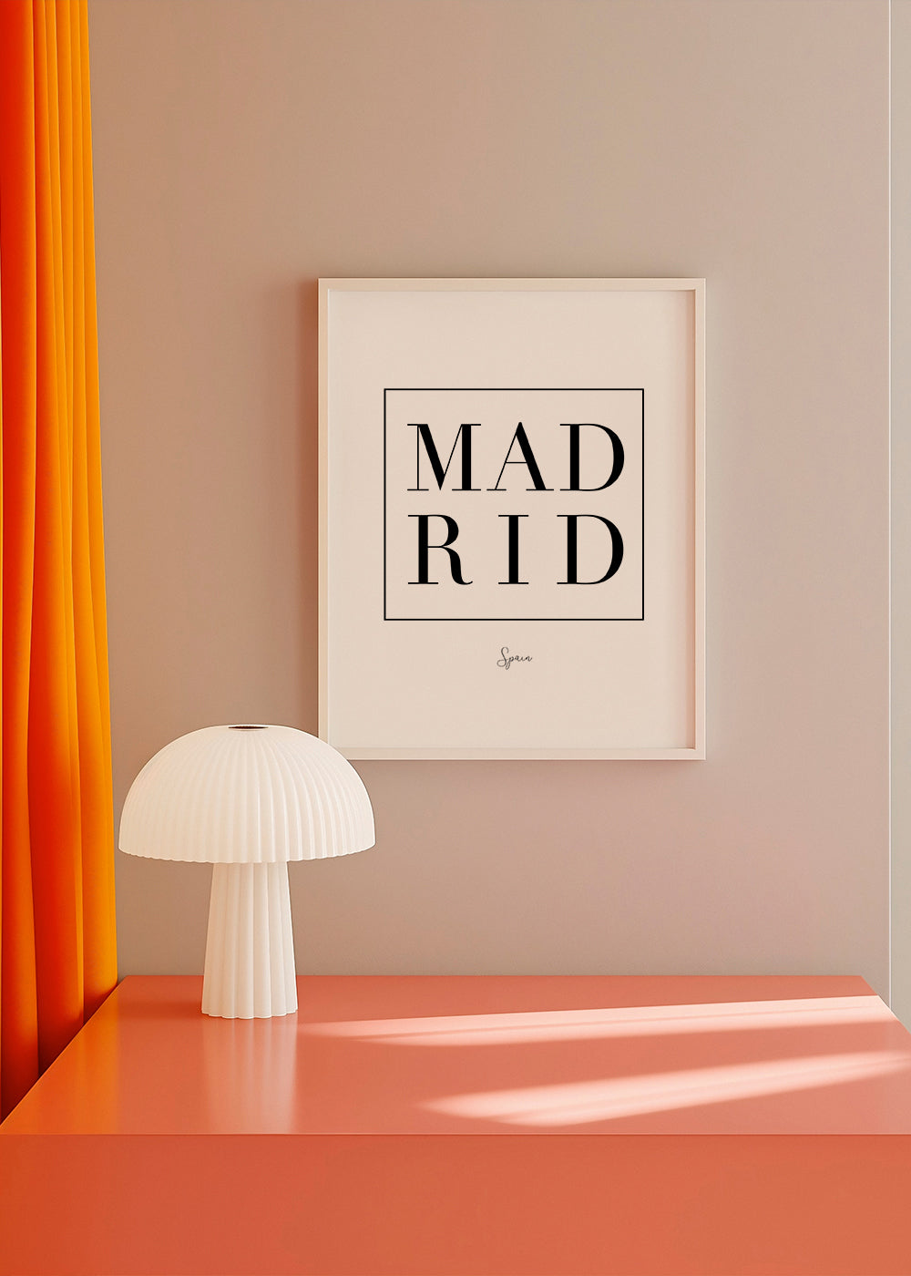 Køkkenkunst Madrid serif typografi