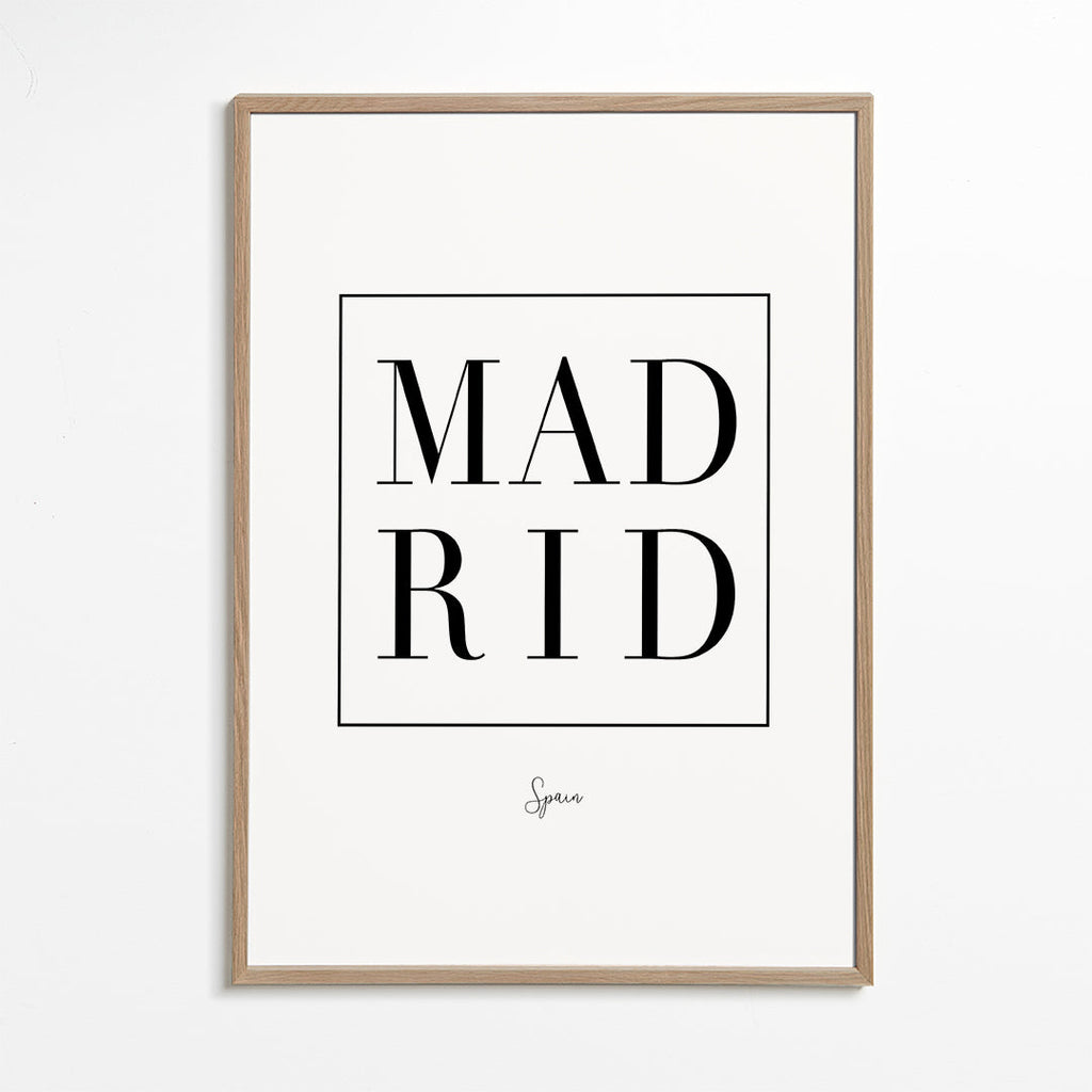 Køkkenkunst Madrid serif typografi