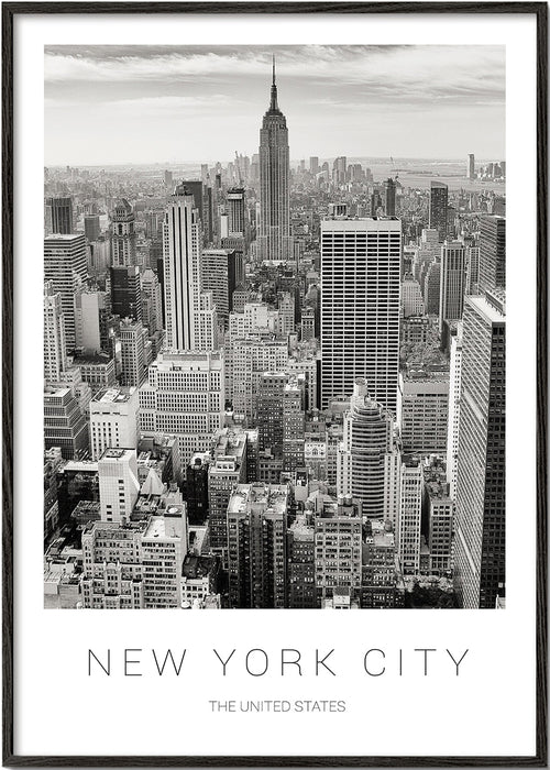 Byplakat: New York skyline i sort-hvid