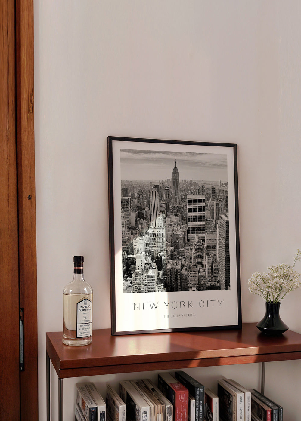 Byplakat: New York skyline i sort-hvid