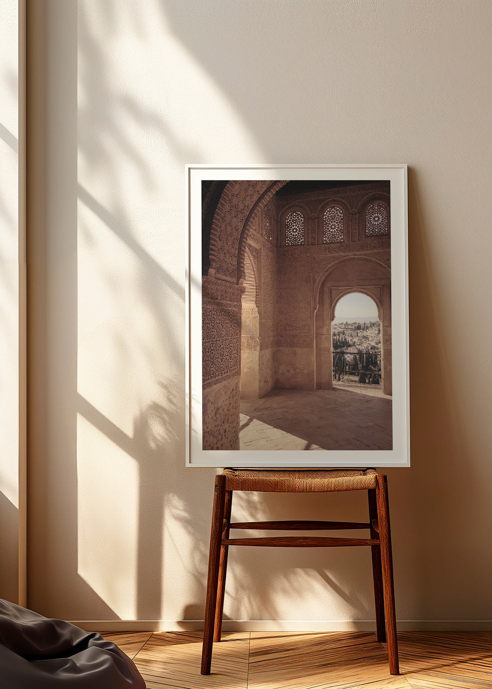 Køkkenkunst med moorisk bue i Alhambra