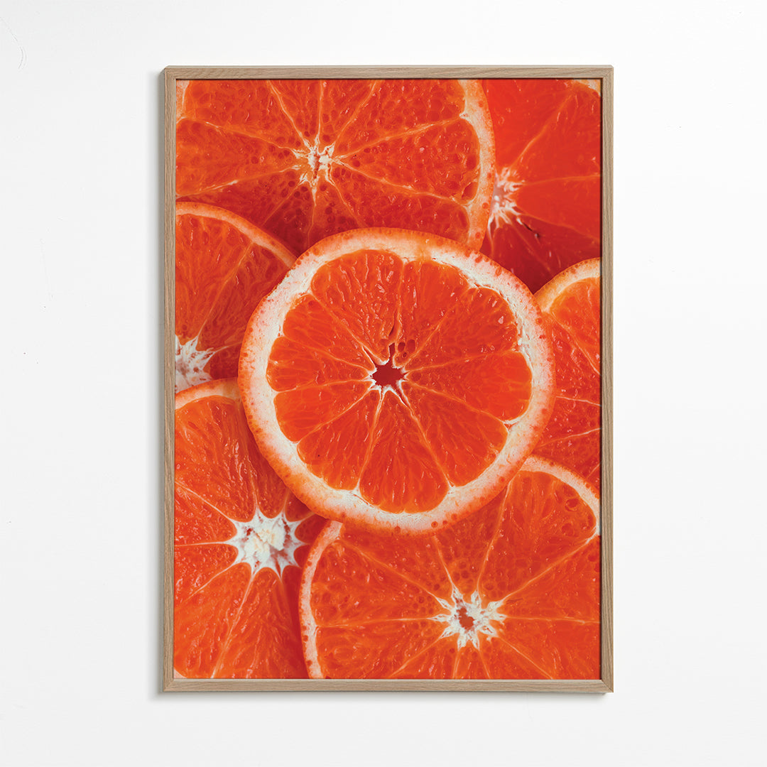 Køkkenkunst med appelsinskiver