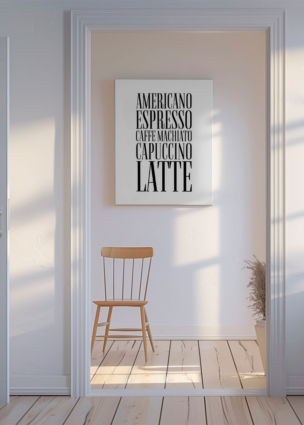 Køkkenkunst Kaffetyper plakat