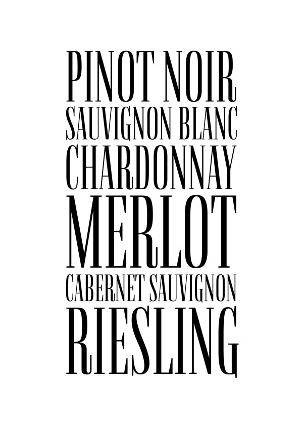 Køkkenkunst: typografi-vin plakat
