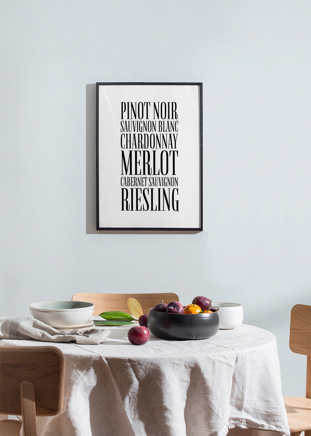 Køkkenkunst: typografi-vin plakat