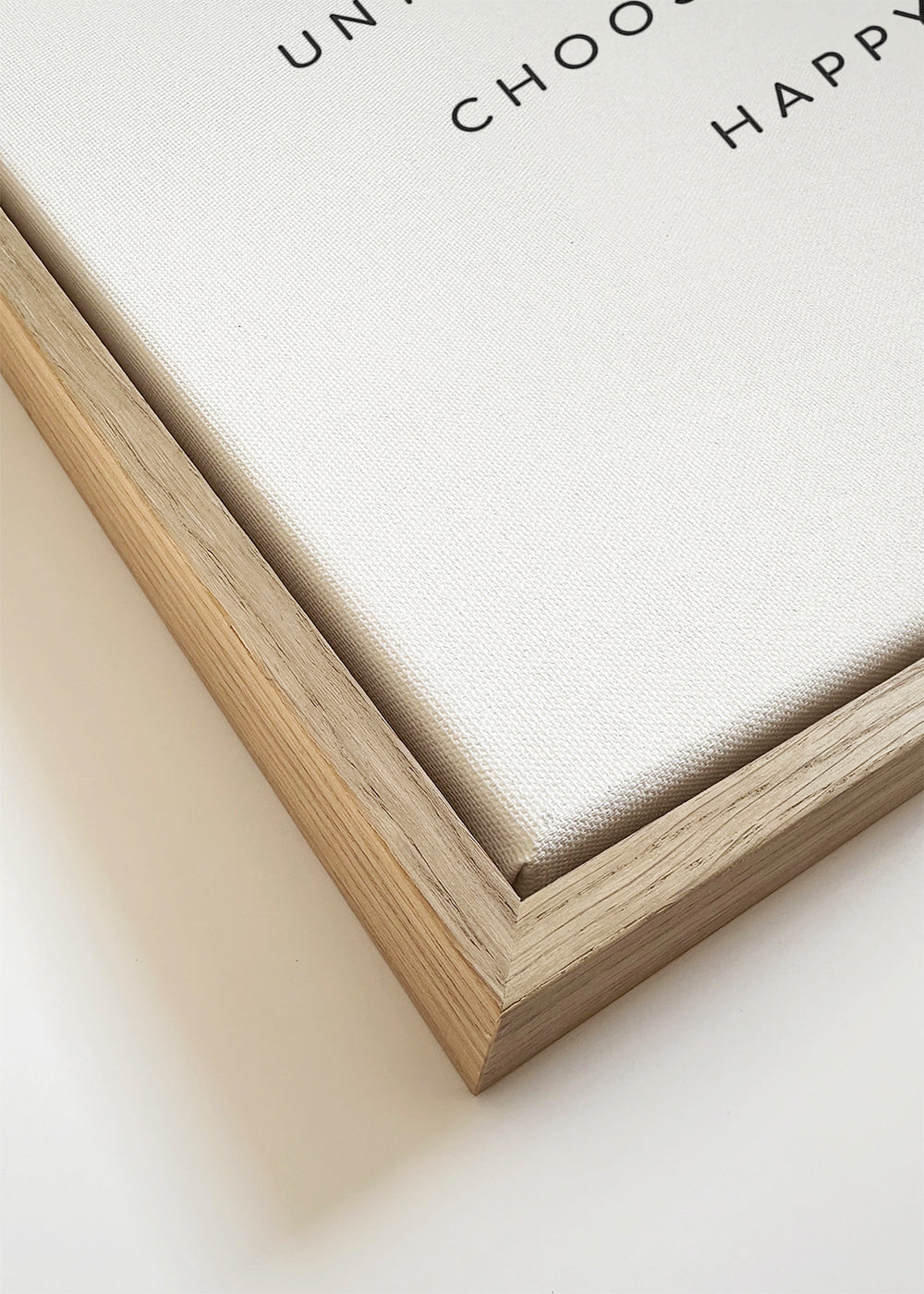 Minimalistisk plakat med typografisk citat