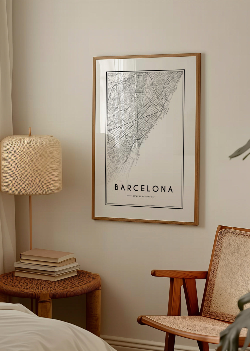 Byplakat Barcelona kort grafisk