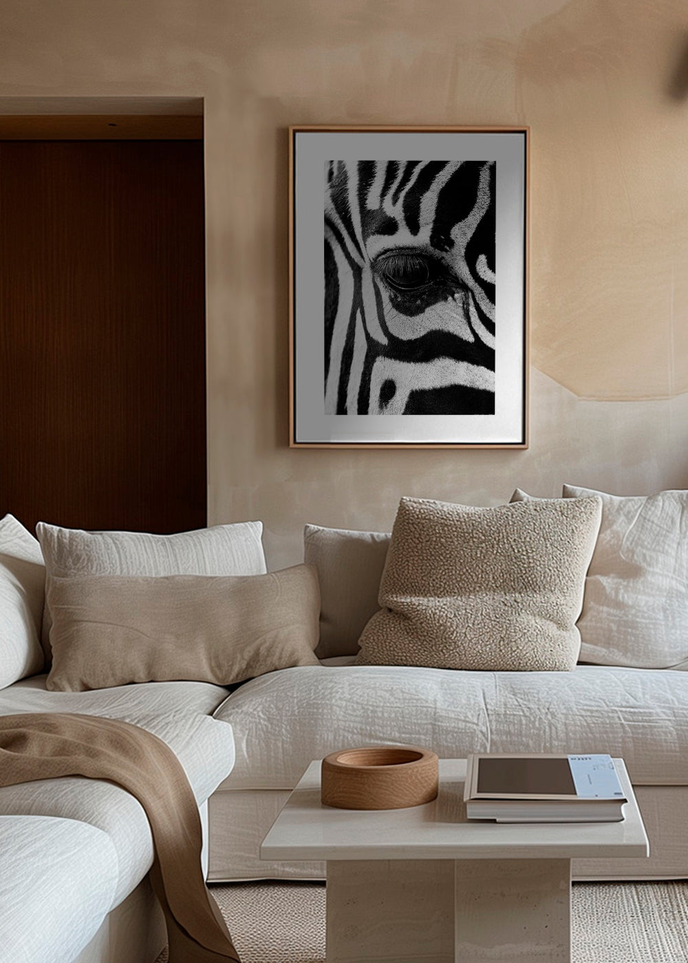 Plakat zebra nærbillede