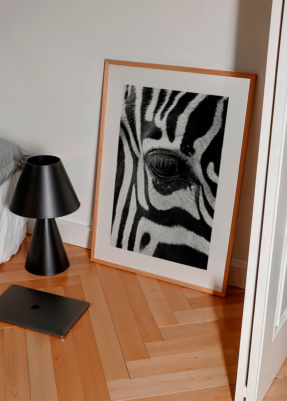 Plakat zebra nærbillede