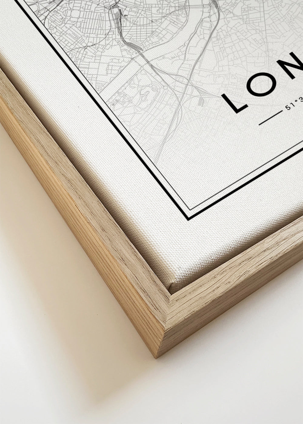 Byplakat: London kort minimalistisk