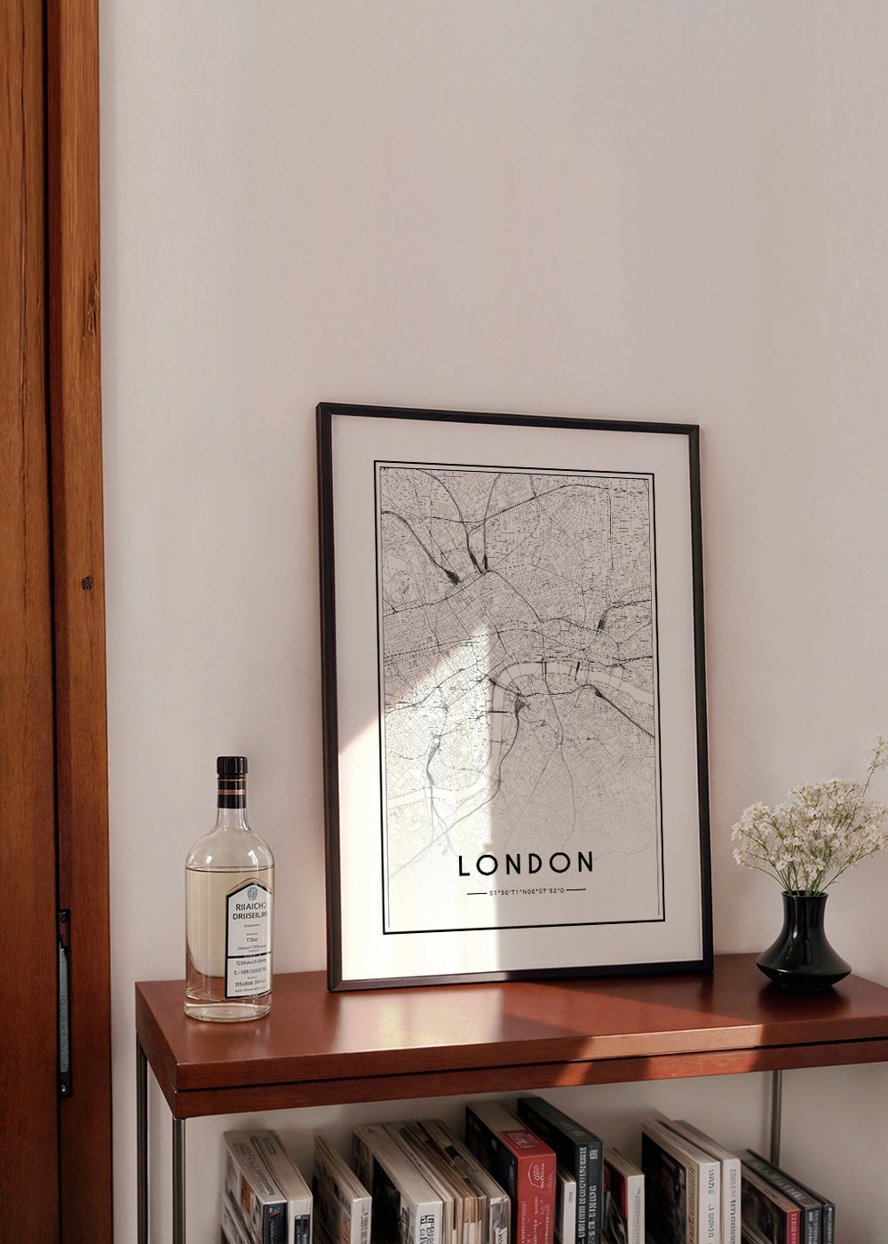 Byplakat: London kort minimalistisk