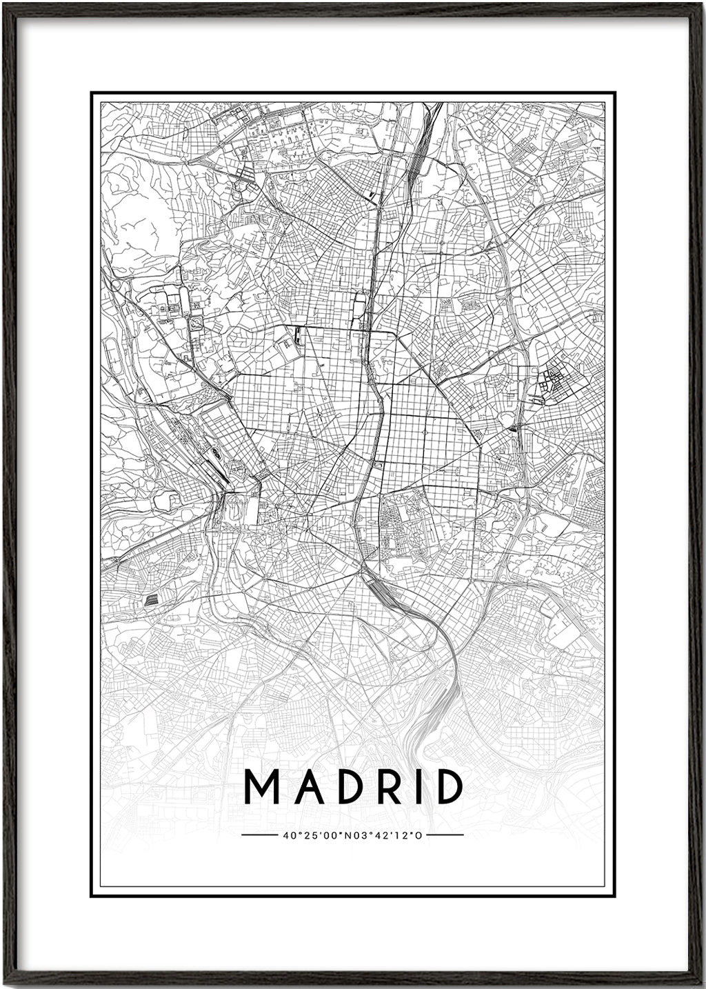 Bykort Madrid plakat