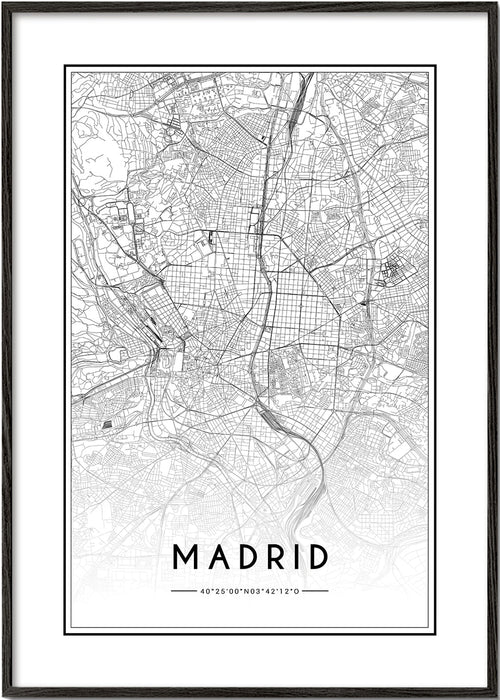 Bykort Madrid plakat