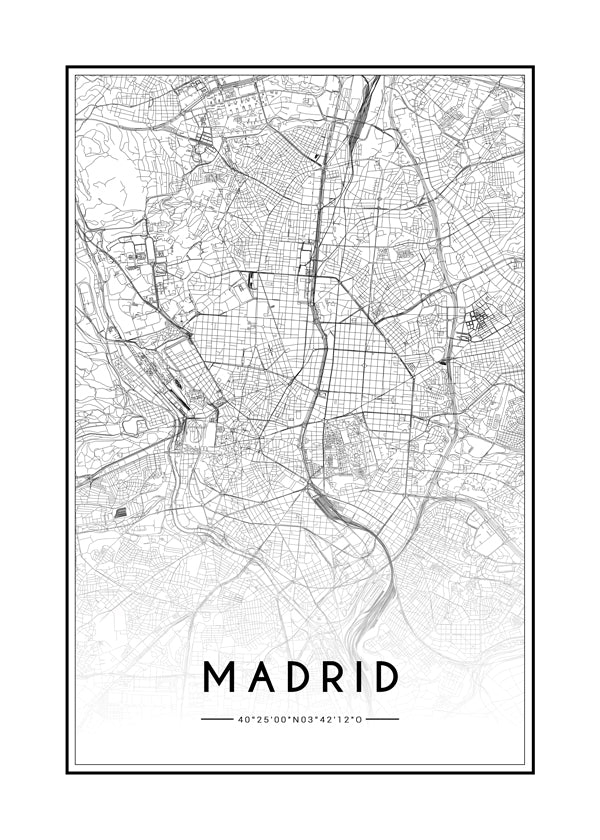 Bykort Madrid plakat