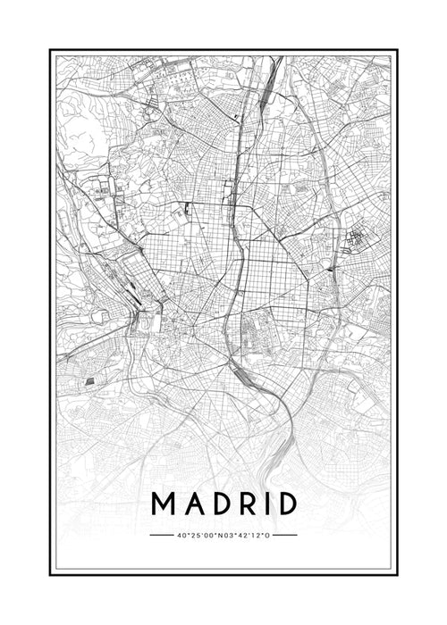 Bykort Madrid plakat