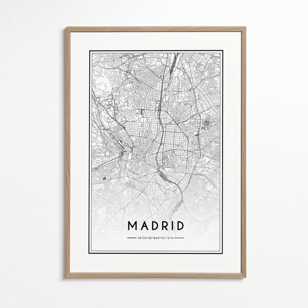 Bykort Madrid plakat