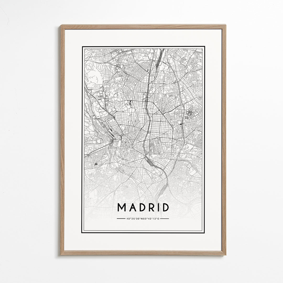 Bykort Madrid plakat