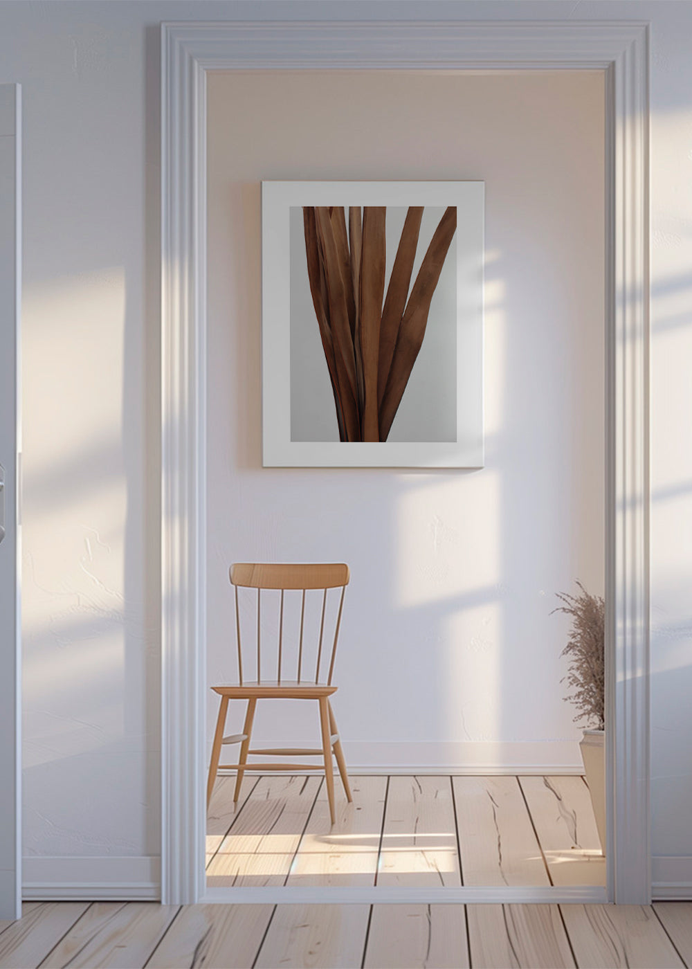 Botanisk plakat tørrede blade