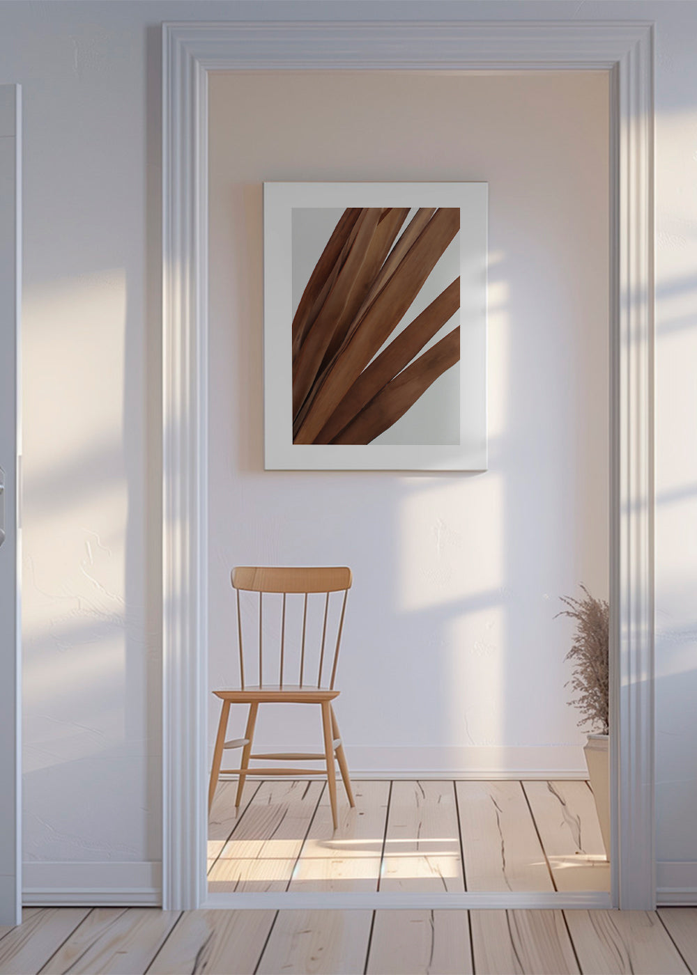 Botanisk plakat tørrede blade vertikal