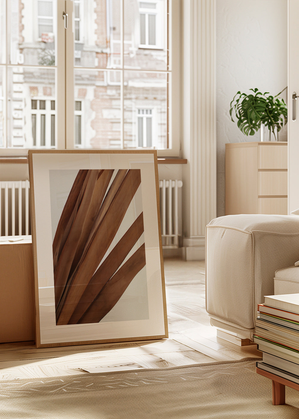 Botanisk plakat tørrede blade vertikal