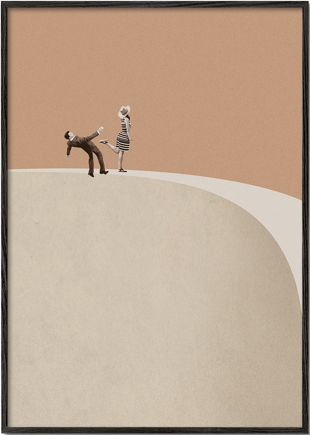 Minimalistisk illustration par på kanten