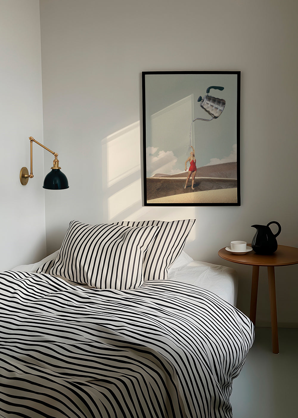 Køkkenkunst med svømmer og enorm kedel
