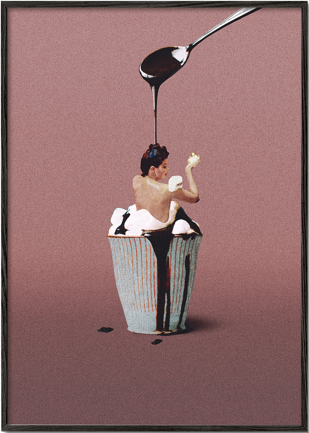 Køkkenkunst med surreal cupcake