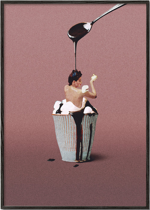 Køkkenkunst med surreal cupcake