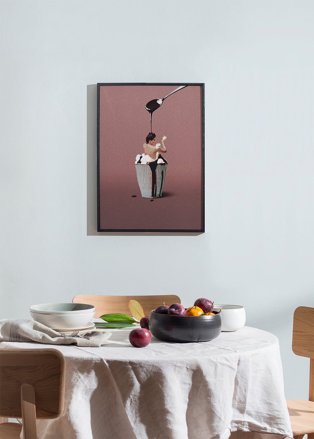 Køkkenkunst med surreal cupcake