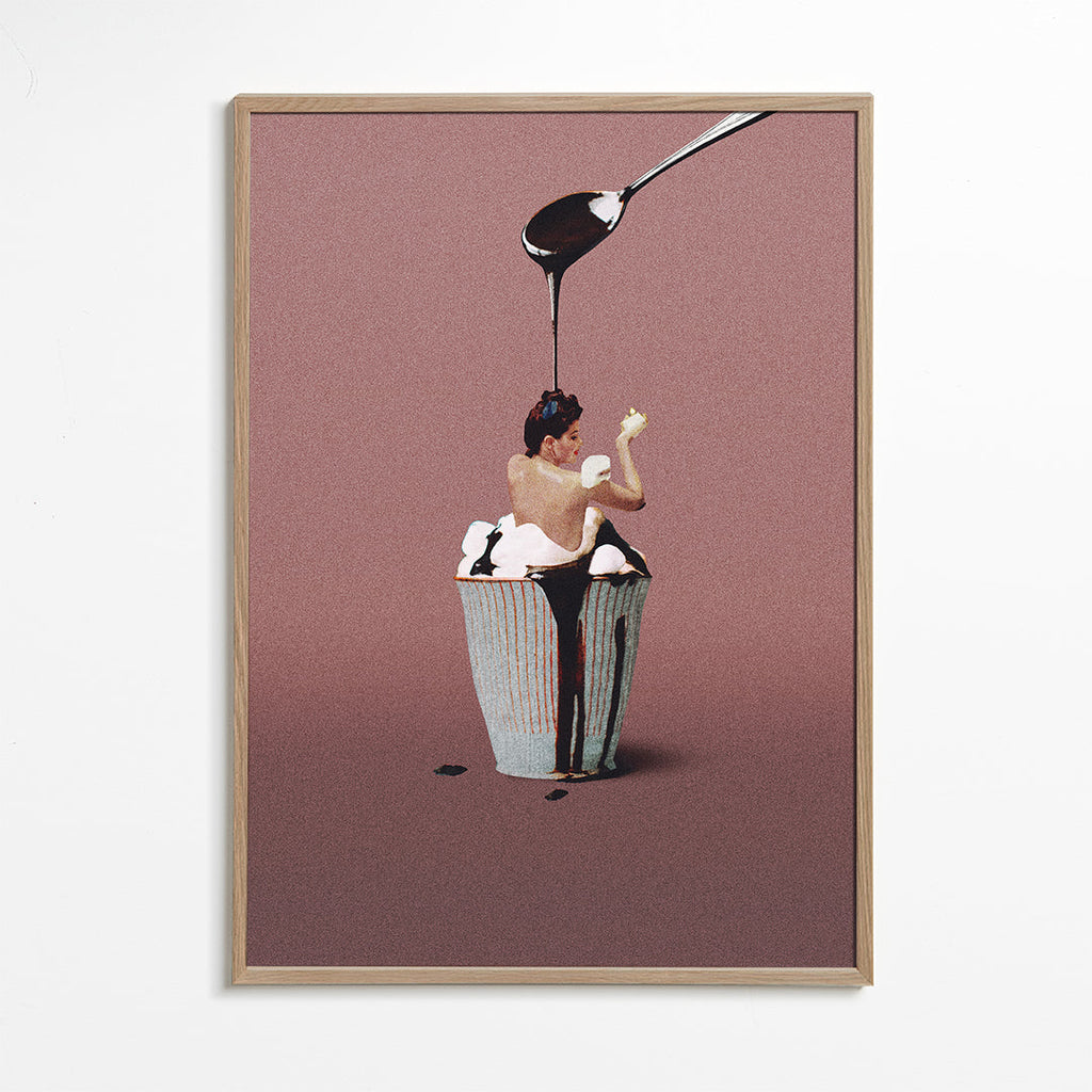 Køkkenkunst med surreal cupcake