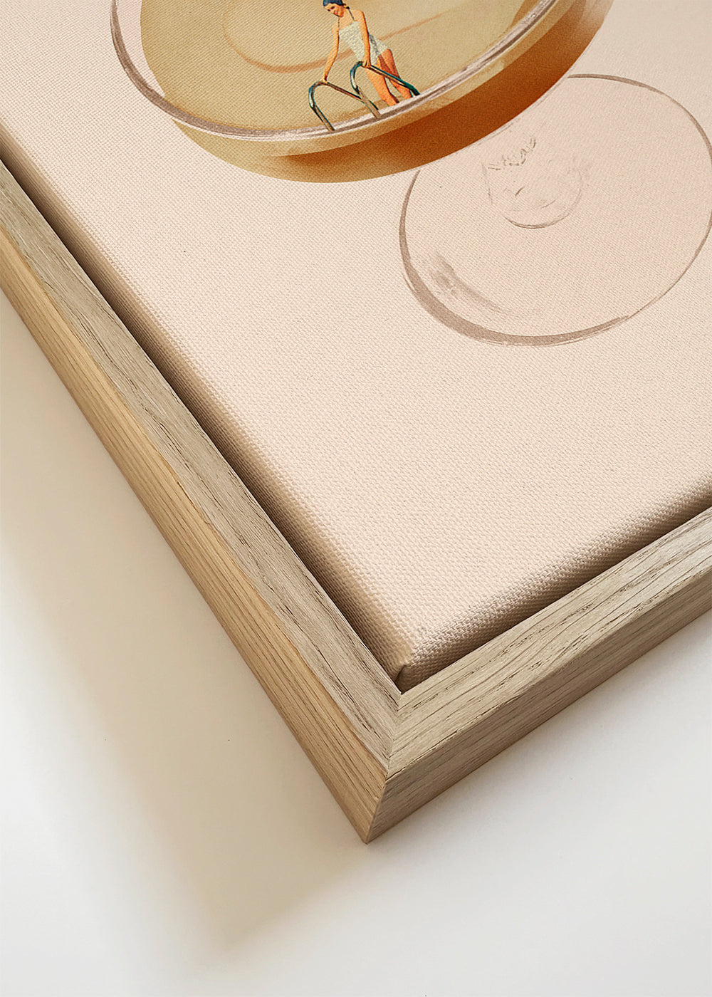 Køkkenkunst med minimal cocktail-illustration