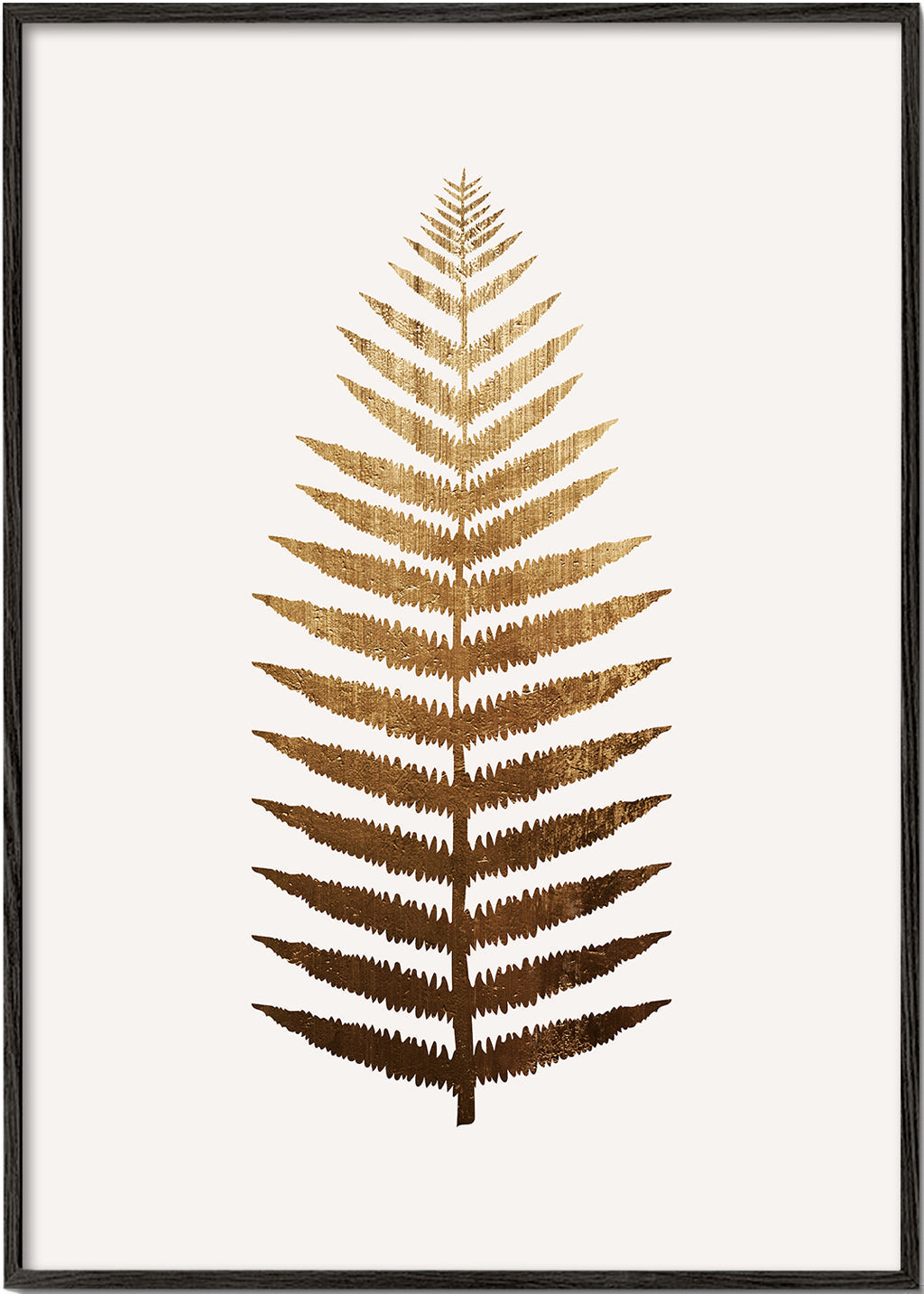 Botanisk plakat gyldent blad