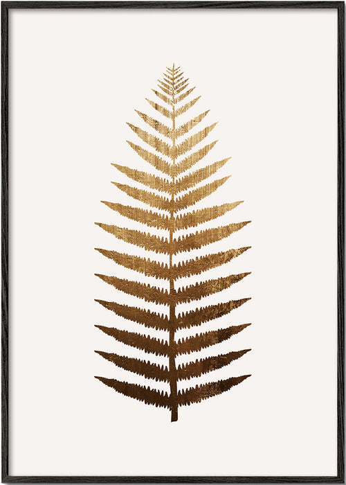 Botanisk plakat gyldent blad