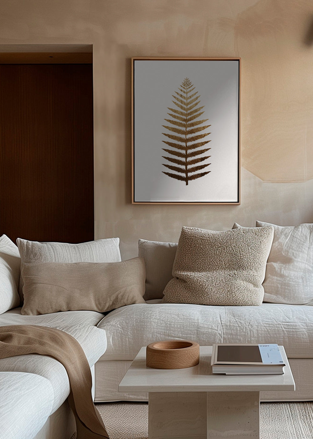 Botanisk plakat gyldent blad