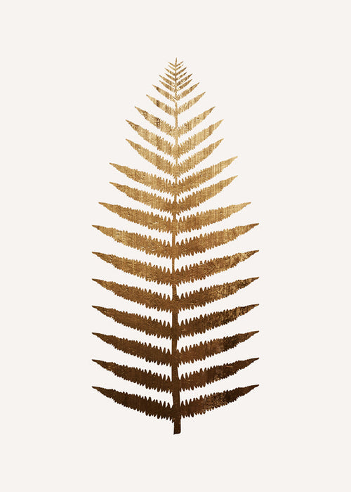 Botanisk plakat gyldent blad