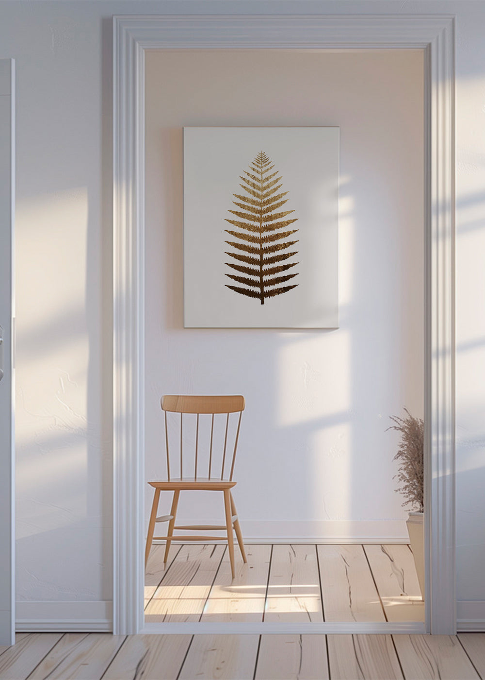 Botanisk plakat gyldent blad