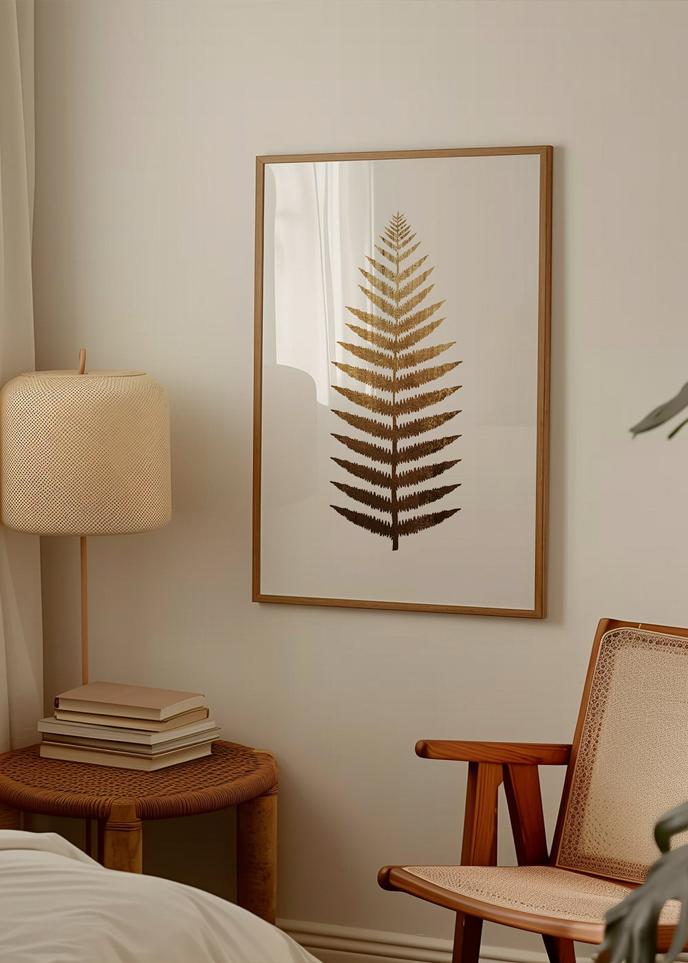 Botanisk plakat gyldent blad