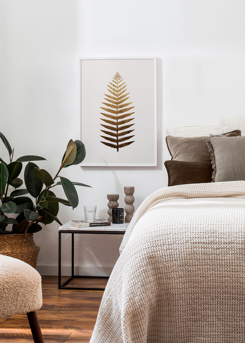 Botanisk plakat gyldent blad