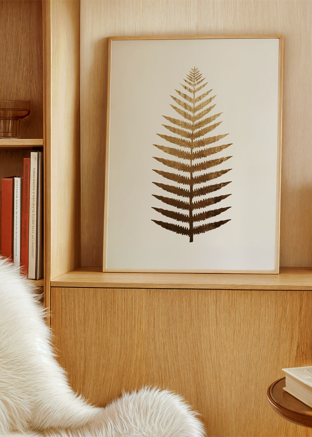 Botanisk plakat gyldent blad